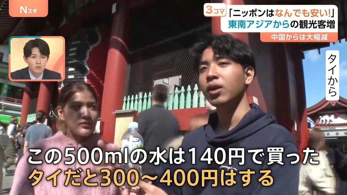 誘答「泰國瓶裝水貴」泰客親打臉TBS造假日物價低