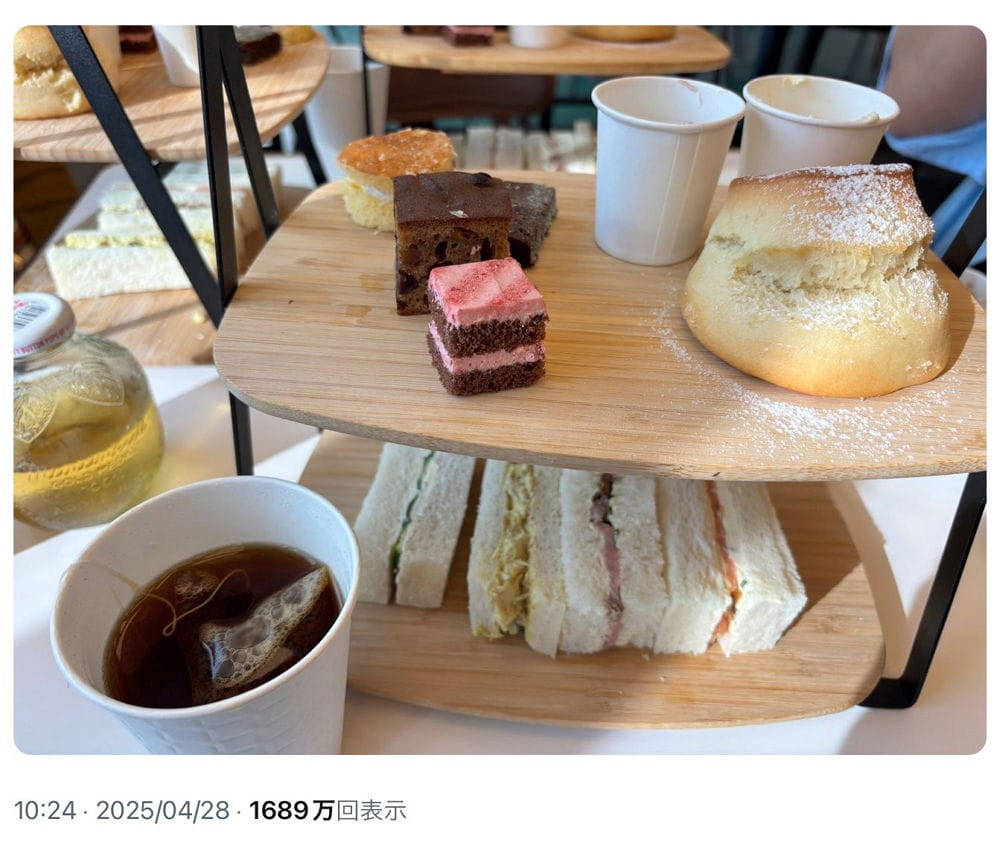 世博英國館下午茶吃出一肚火傻見「紙杯、內容縮水」