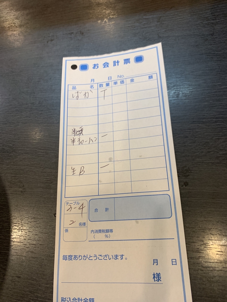帳單標註「蠢蛋」公然罵人 8番拉麵縮寫用語引抱怨